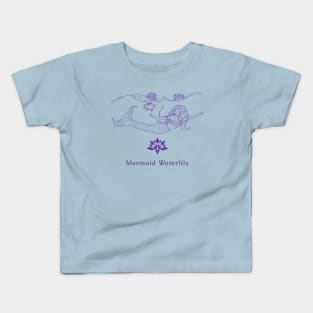 Illustration in Purple Print Kids T-Shirt